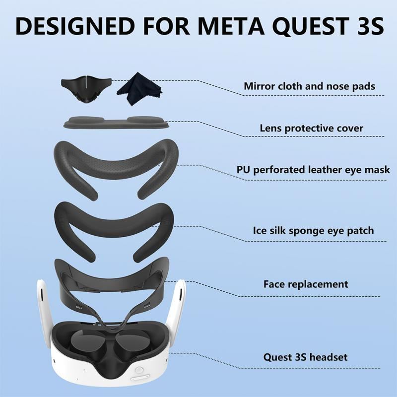 Vr Facial Interface Foam Pad Leather - 6 шт. сменных накладок на лицевую