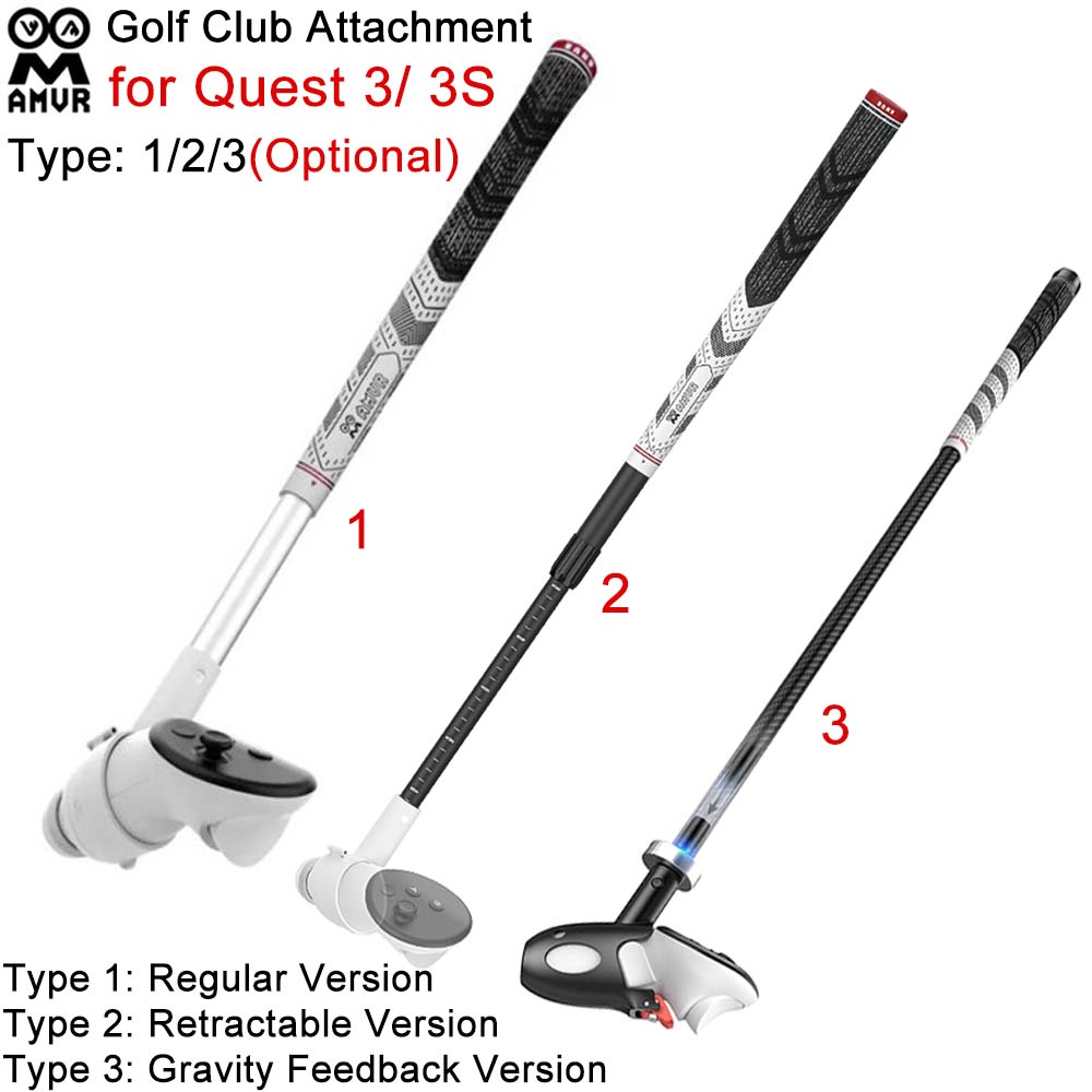 Vr Golf Club Handle Grip Accessory - Насадка для гольфа AMVR для контроллеров