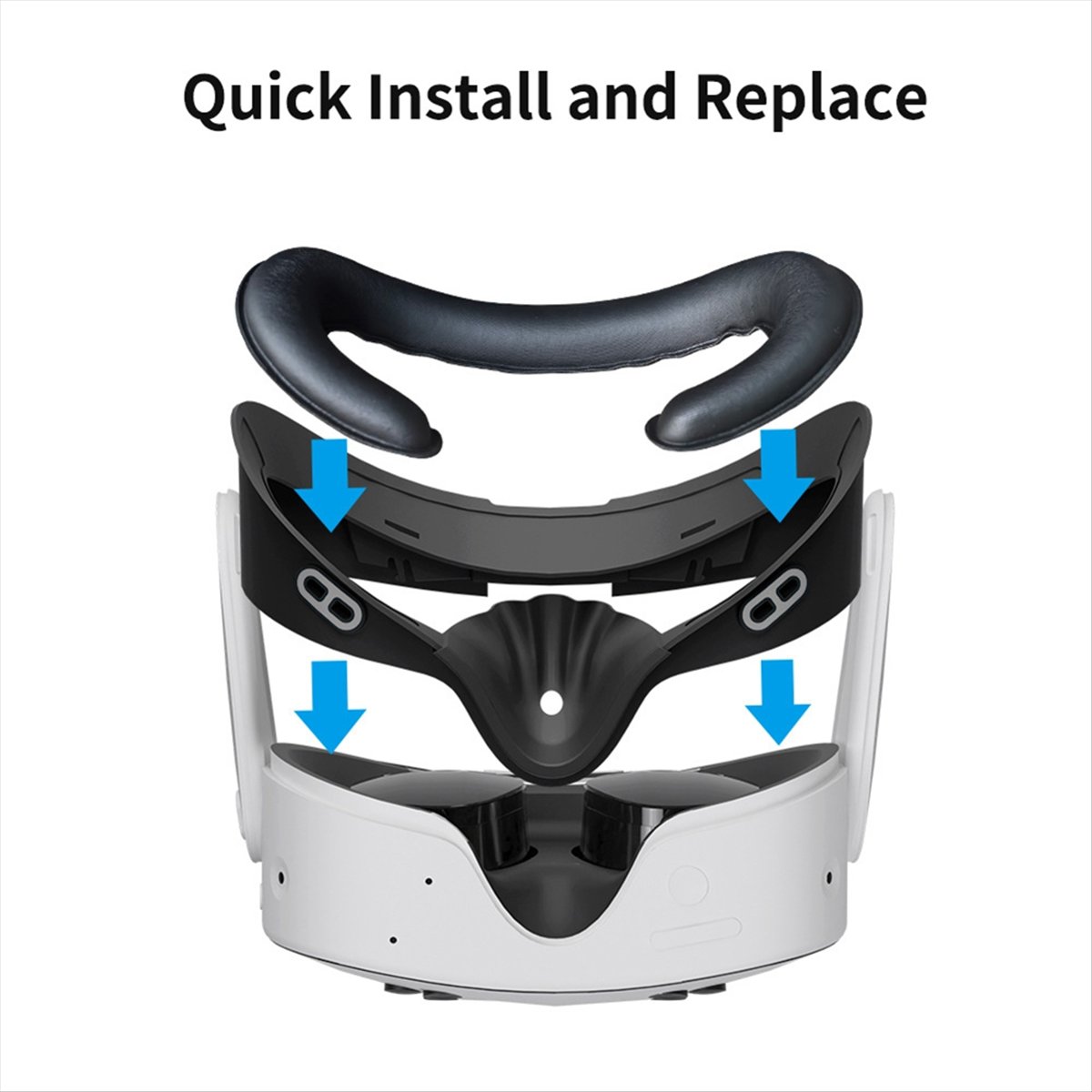 Vr Facial Interface Foam Pad Leather - *A14E удобный регулируемый сменный кронштейн из