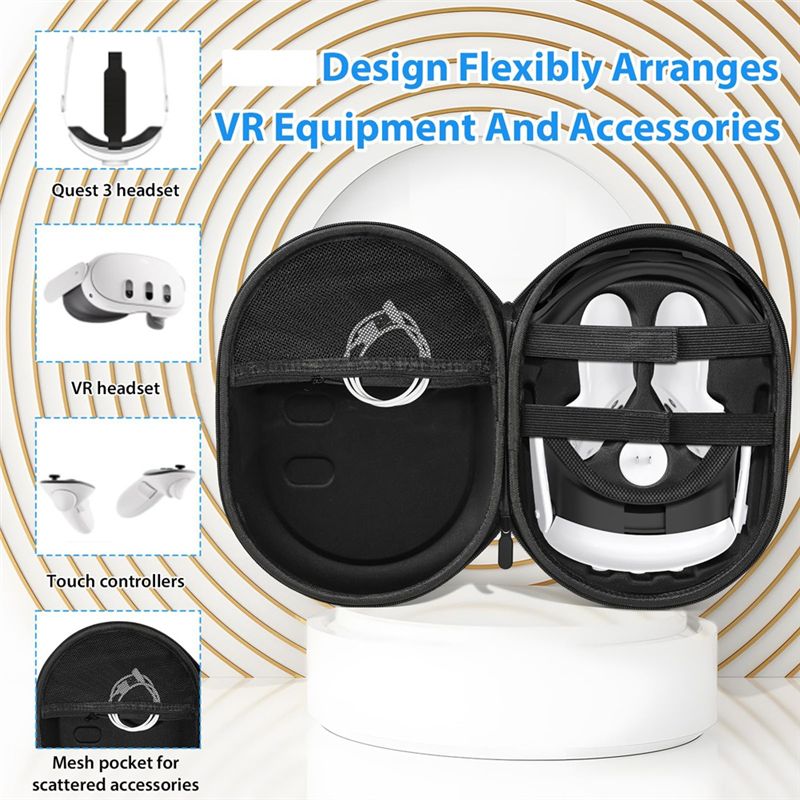 Vr Carrying Case Hard Travel Storage - Прочный чехол ABGI для переноски гарнитуры