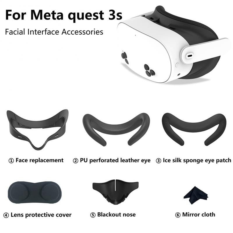 6 шт. сменных накладок на лице – обзор и цена Vr Facial Interface Foam Pad Leather