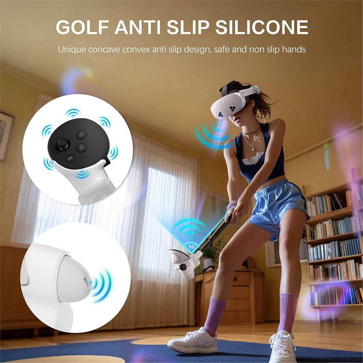 Насадка для гольф-контроллеров – обзор и цена Vr Golf Club Handle Grip Accessory