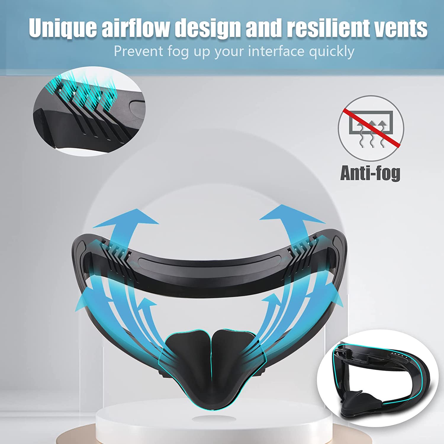 Подушка для лица Hanpusen для  – обзор и цена Vr Facial Interface Foam Pad Leather